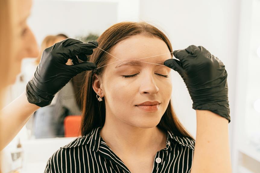 eyebrow shaping and grooming